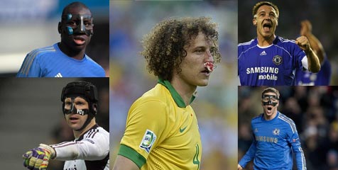 Butuh Operasi, David Luiz Bakal Pakai Topeng