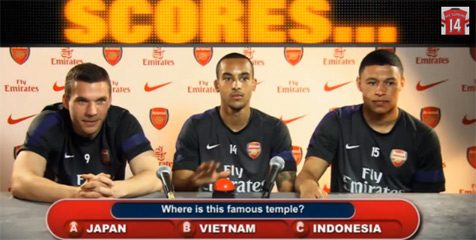 Trio Arsenal Adu Cepat Jawab Pertanyaan Tentang Indonesia Trio Arsenal Adu Cepat Jawab Pertanyaan Tentang Indonesia