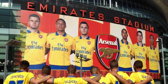 Launching Jersey Away Arsenal  2013-2014