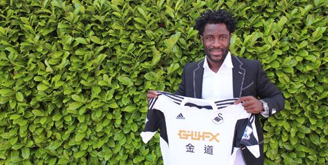 Swansea Resmi Dapatkan Wilfried Bony