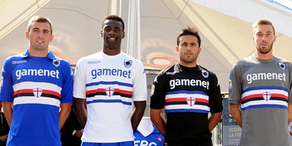 Detail Jersey: Sampdoria Musim 2013-2014