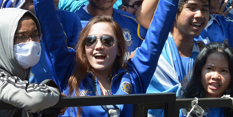 Ratusan Fans Chelsea Menanti The Blues di GBK