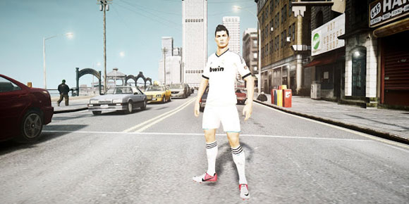 Aksi CR7 di Game Populer GTA
