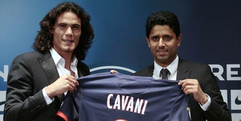 'Cavani Berniat Pecahkan Rekor Maradona'