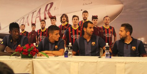 Meet and Greet Tertutup, Puluhan Fans Barca Tetap Antusias