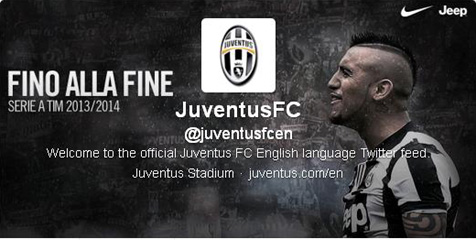 Juve Luncurkan Akun Twitter Resmi Berbahasa Inggris