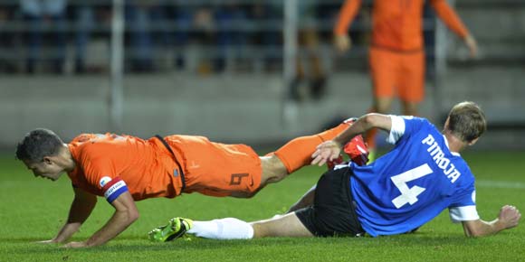 Highlights WCQ 2014: Estonia 2-2 Belanda