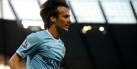 ManCity Pastikan Cedera David Silva Tidak Parah