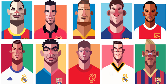 Simak Karya Ilustrasi Pesepakbola Buatan Daniel Nyari Simak Karya Ilustrasi Pesepakbola Buatan Daniel Nyari