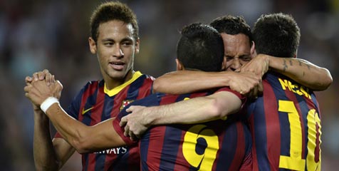 Menang, Para Pemain Barca Ejek Sevilla?