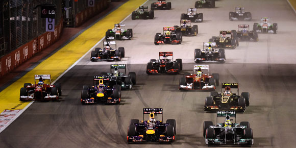 Galeri Foto Gelaran Balap Formula 1 GP Singapura 2013