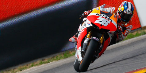 Terjatuh di Aragon, Pedrosa Lega Terhindar dari Cedera