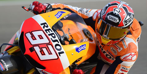 Honda: Manuver Marquez di Aragon Tak Terlalu Agresif