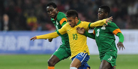 Video: Neymar Bikin KO Pemain Zambia