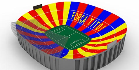 El Clasico, Barca Siapkan Mozaik Khusus di Camp Nou