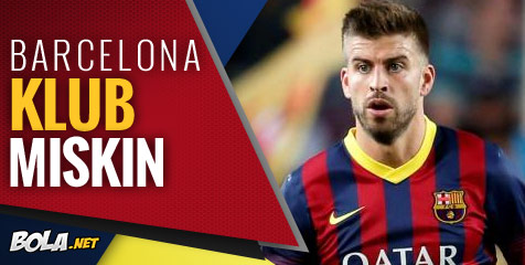 Pique: Barca Klub Miskin Dibandingkan Madrid