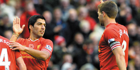 Gerrard Bermimpi Voting Suarez Untuk Ballon d'Or