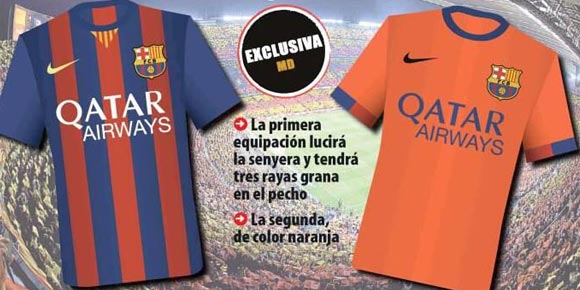 Bocoran Jersey: Barcelona 2014-2015