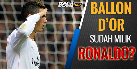 Ballon d'Or 2013 Sudah Pasti Milik Ronaldo?