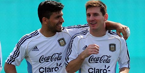 Aguero: Messi Nomor Satu, Saya Nomor Dua