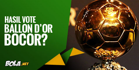 Hasil Vote Ballon d'Or Bocor?