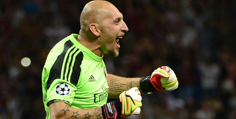 Abbiati Sudah Dapat 'Isyarat' Gawangnya Takkan Dibobol Ajax