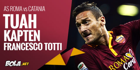 Preview: Roma vs Catania, Berharap Tuah Kapten