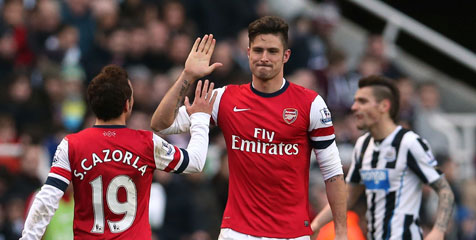 Review: Newcastle United vs Arsenal, Giroud Benamkan Tuan Rumah