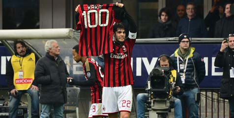 Cetak dua gol, Kaka Catatkan Sejarah di Milan