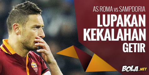 Preview: Roma vs Sampdoria, Fokus Kembali Menang