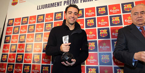 Xavi Terima Barca Jugadors Fair Play Award Xavi Terima Barca Jugadors Fair Play Award