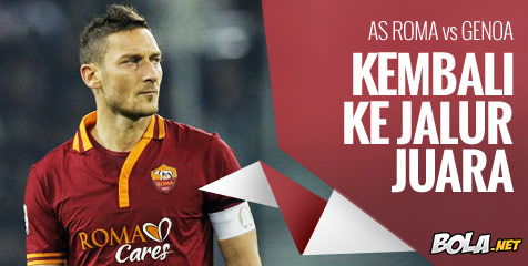 Preview: AS Roma vs Genoa, Kembali ke Jalur Juara