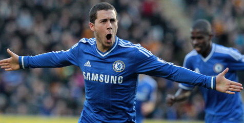 Cetak Gol Cantik, Hazard Kembali Digandoli Mourinho