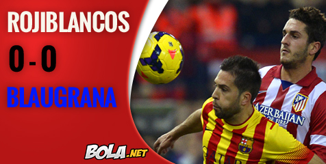 Review: Laga Ketat, Atletico Imbangi Barca Tanpa Gol