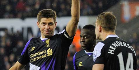 Cetak gol ke Gawang Stoke, Gerrard Senang The Reds Akhiri 'Kutukan'