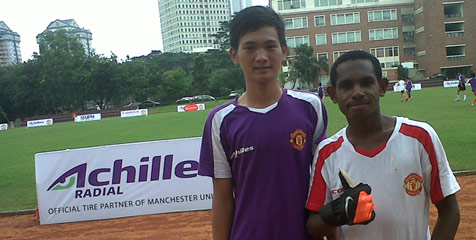 Boaz dan Evan Dimas Idola di United Training PT MASA