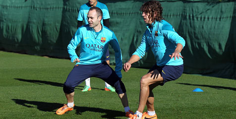 Iniesta dan Puyol Kembali Gabung Skuat Inti