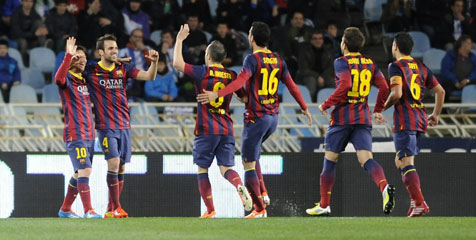 Review: Ditahan Sociedad, Barca Perkasa ke Final