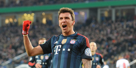 Mandzukic Hat-trick, Bayern ke Semifinal DFB Pokal