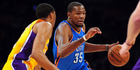 Cetak 43 Poin, Durant Antar Thunder Tundukkan Lakers