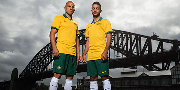 Detail Jersey Home Australia Piala Dunia 2014