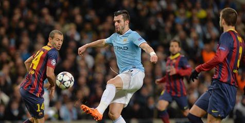 Negredo: City Akan Bertarung All Out di Camp Nou