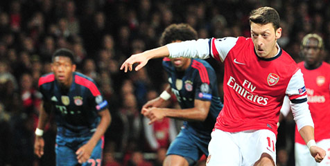 Ozil Pimpin Daftar 'Missed Penalty' UCL Musim Ini