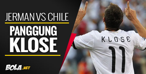 Preview: Jerman vs Chile, Pecahkan Rekor, Klose!