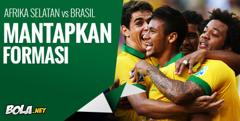 Preview: Afrika Selatan vs Brasil, Mantapkan Formasi