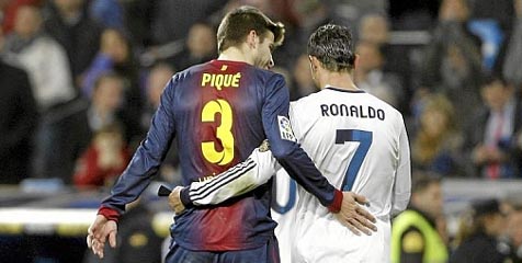 Pique Kembali Beri Pembelaan Untuk Ronaldo