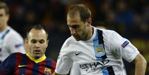 Modal Pengalaman Barca, Zabaleta Optimis Sabet Trofi EPL