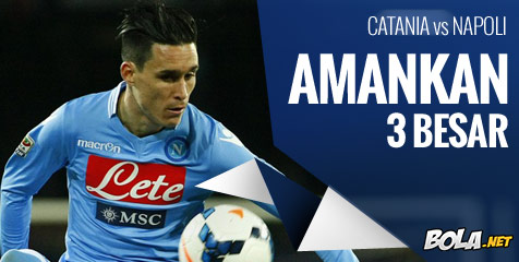 Preview: Catania vs Napoli, Amankan 3 Besar