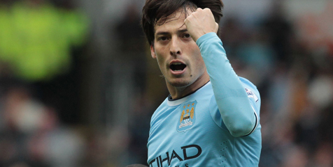 Arsenal vs Mancheter City, Aguero Absen, Silva Siap Main