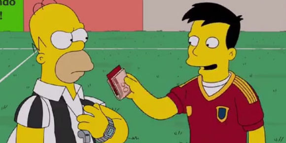 Timnas Spanyol Coba Suap Homer The Simpsons